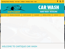Tablet Screenshot of cartiquecarwash.com